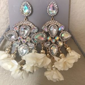 Crystal  chandelier Statement Earrings